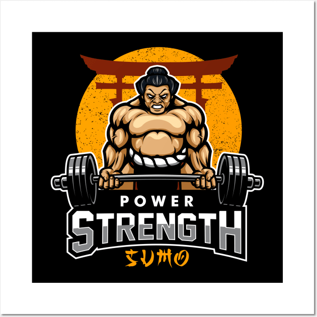 power strength sumo Wall Art by cithu09